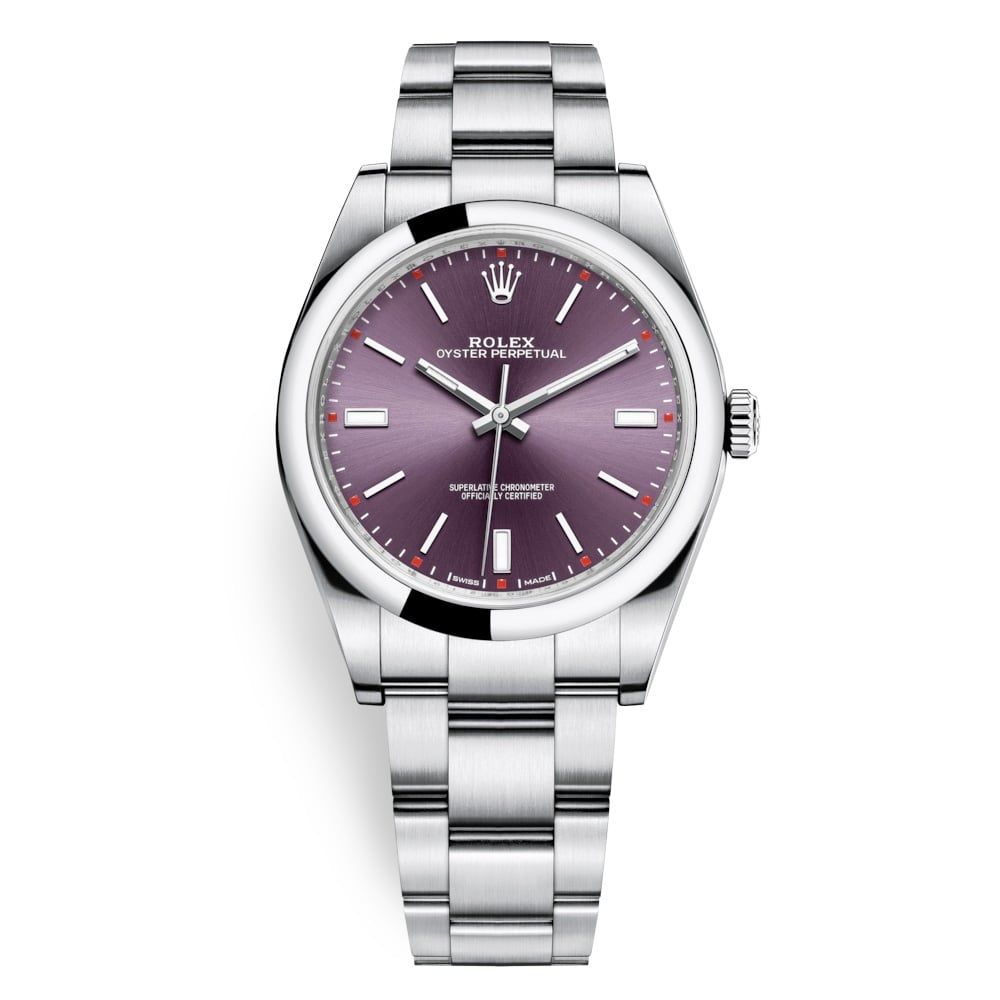 Rolex Oyster Perpetual 39mm Red Grape Oyster 114300-0002
