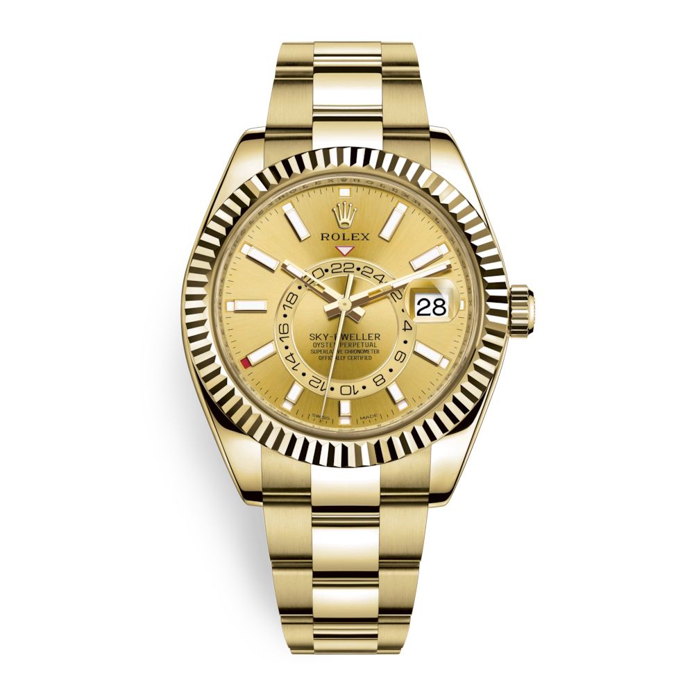 Rolex Sky Dweller 42mm Champagne Index 326938-0003