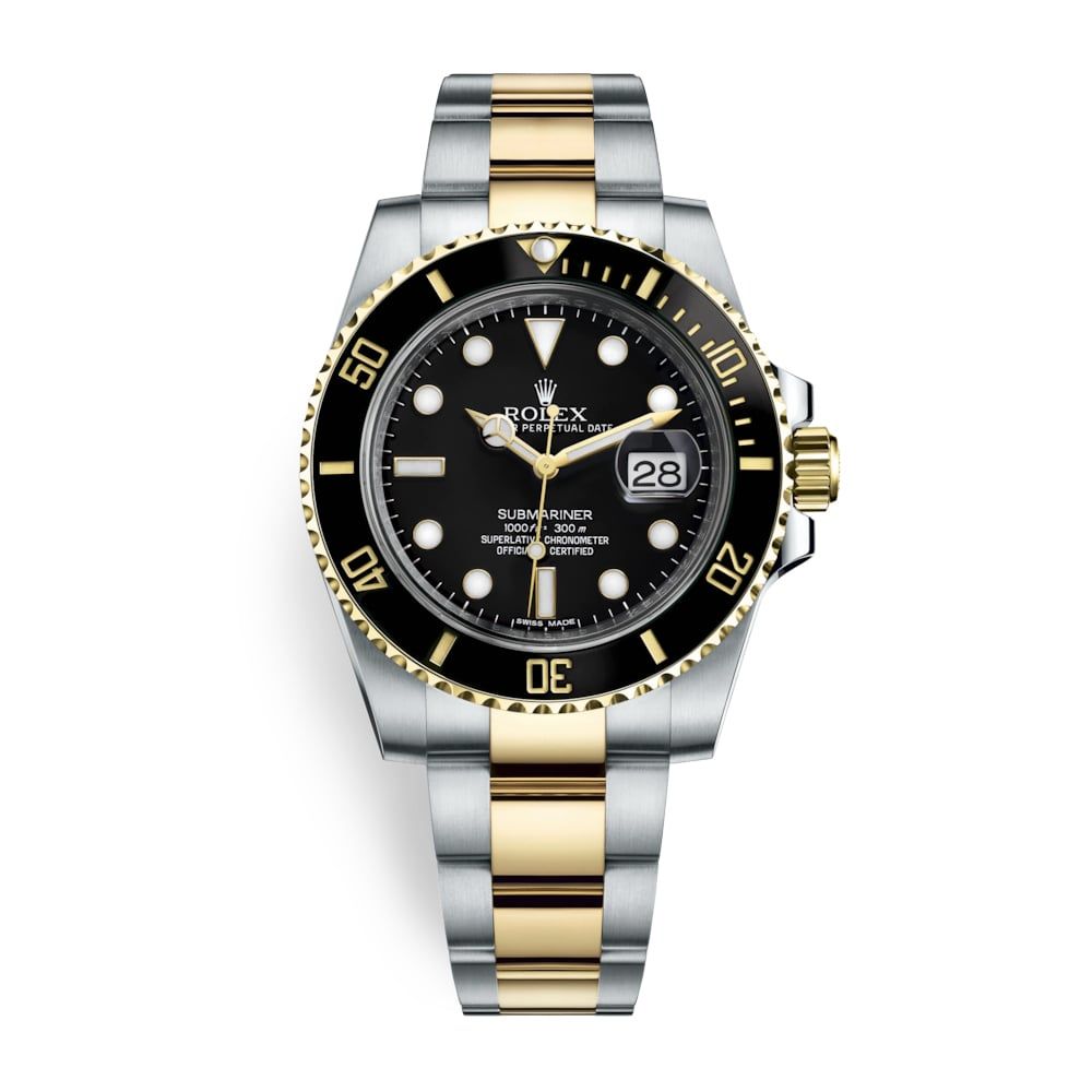 Rolex Submariner Date 40mm Stainless Steel and Gold Black 116613LN-0001