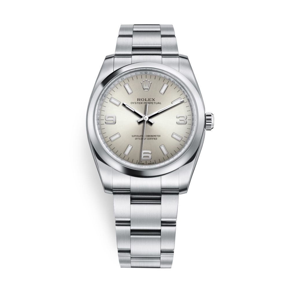 Rolex Oyster Perpetual 34mm Silver 114200-0019