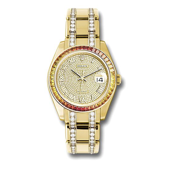 Rolex Pearlmaster 39mm Yellow Gold, Diamond and Sapphire 86348SAJOR DPDB