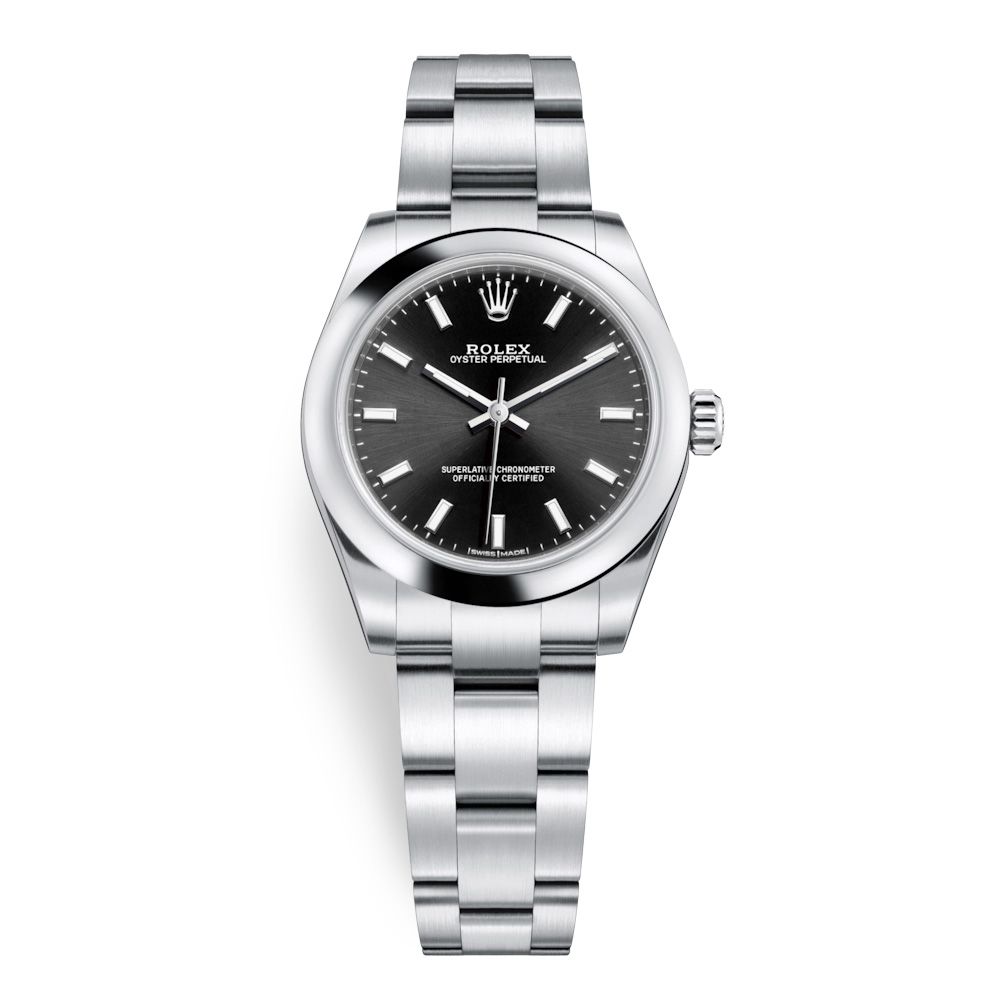 Rolex Oyster Perpetual 31mm Black 177200-0019