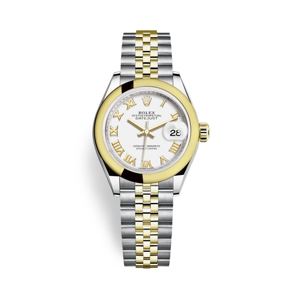 Rolex Lady-Datejust 28mm Stainless Steel and Yellow Gold 279163-0023