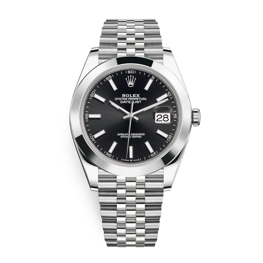 Rolex Datejust 41mm Stainless Steel Black 126300-0012