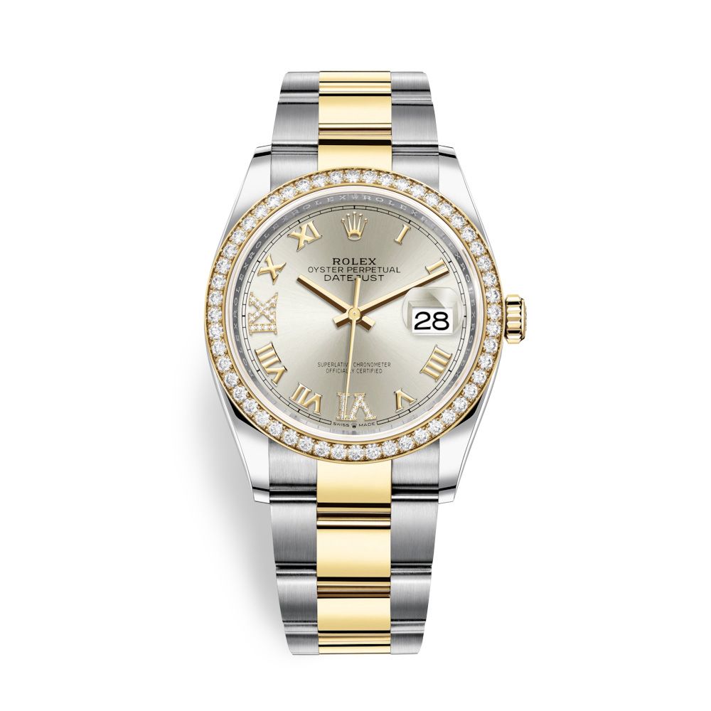 Rolex Datejust 36mm Stainless Steel and Yellow Gold Diamonds 126283RBR-0018