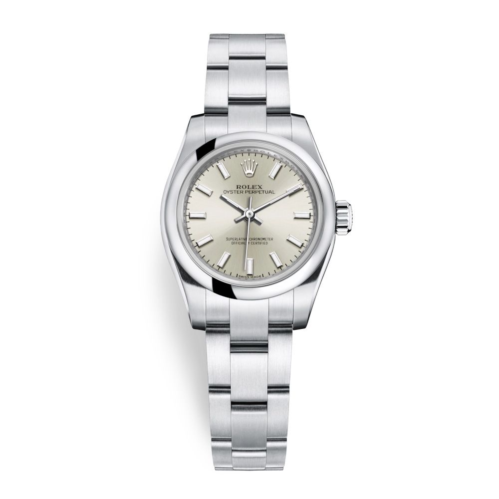 Rolex Oyster Perpetual 26mm Silver 176200-0015