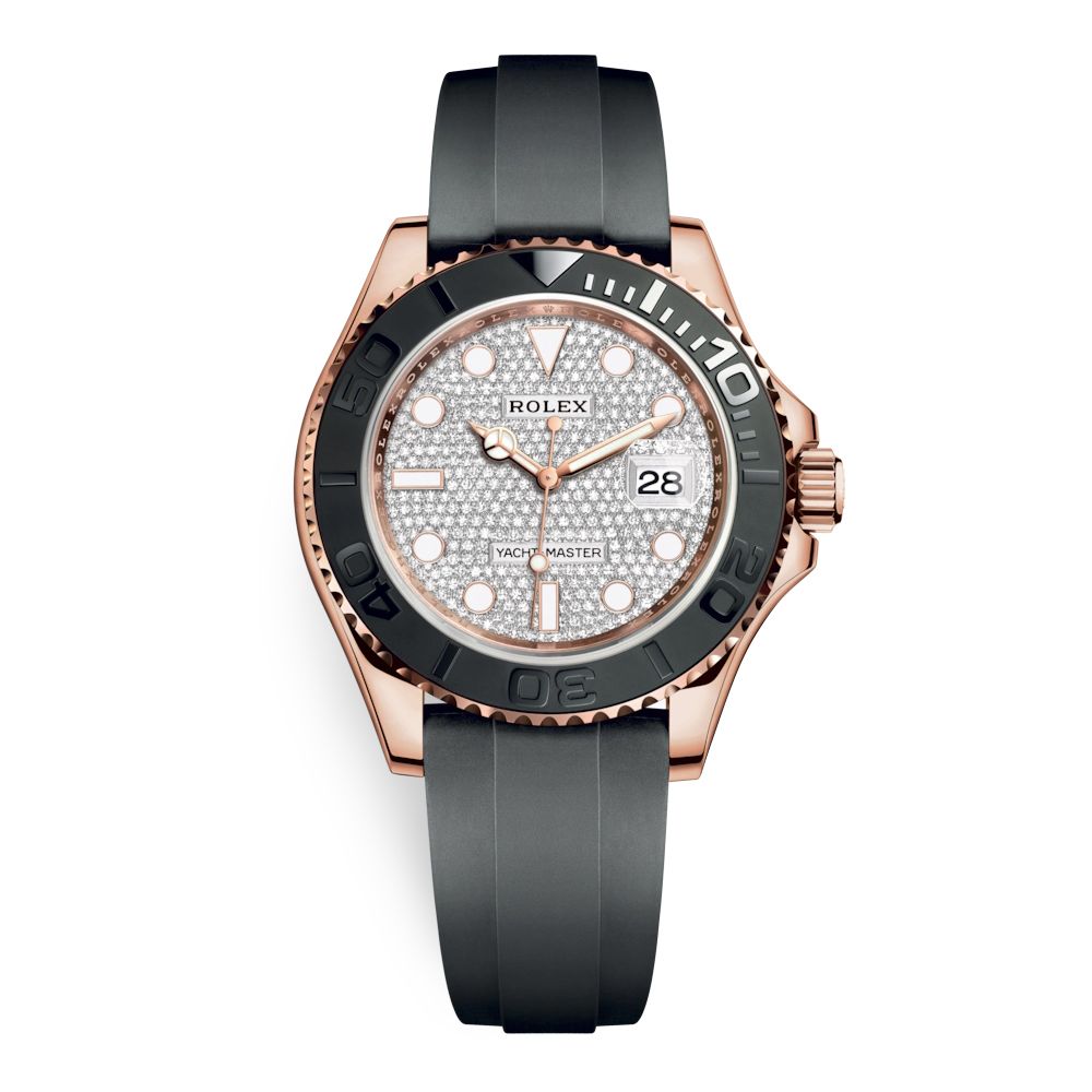 Rolex Yacht-Master 40mm Rose Gold Diamonds 126655-0005