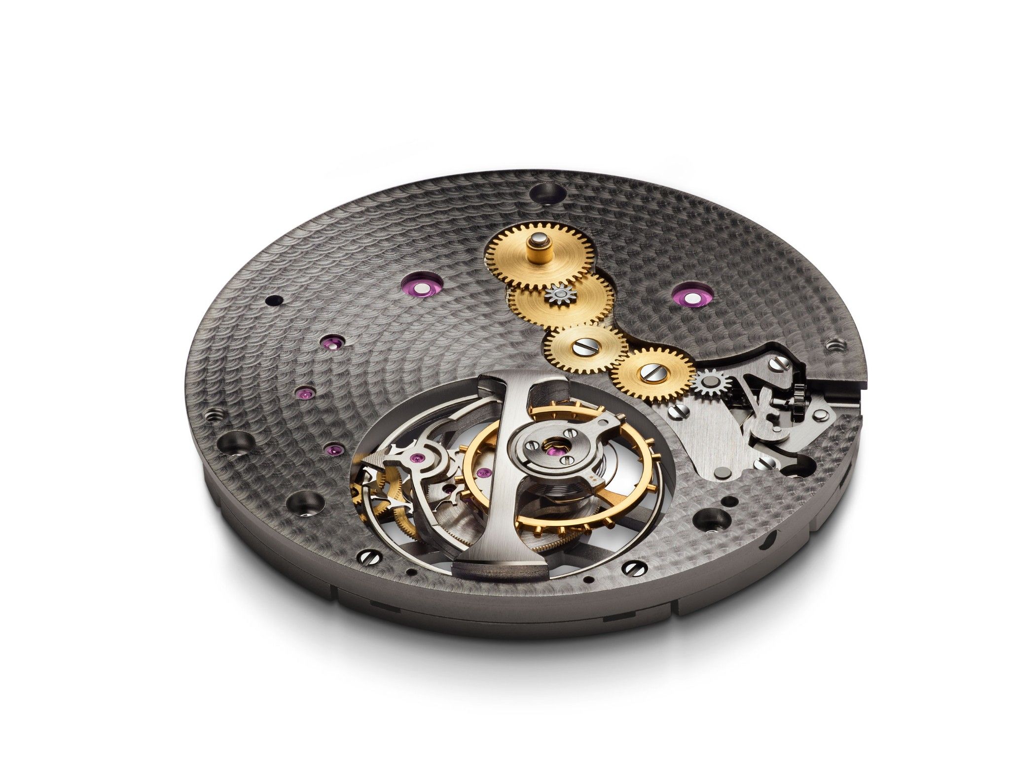 Arnold & Son Instrument UTTE Tourbillon Palladium Grey Pattern Dial
