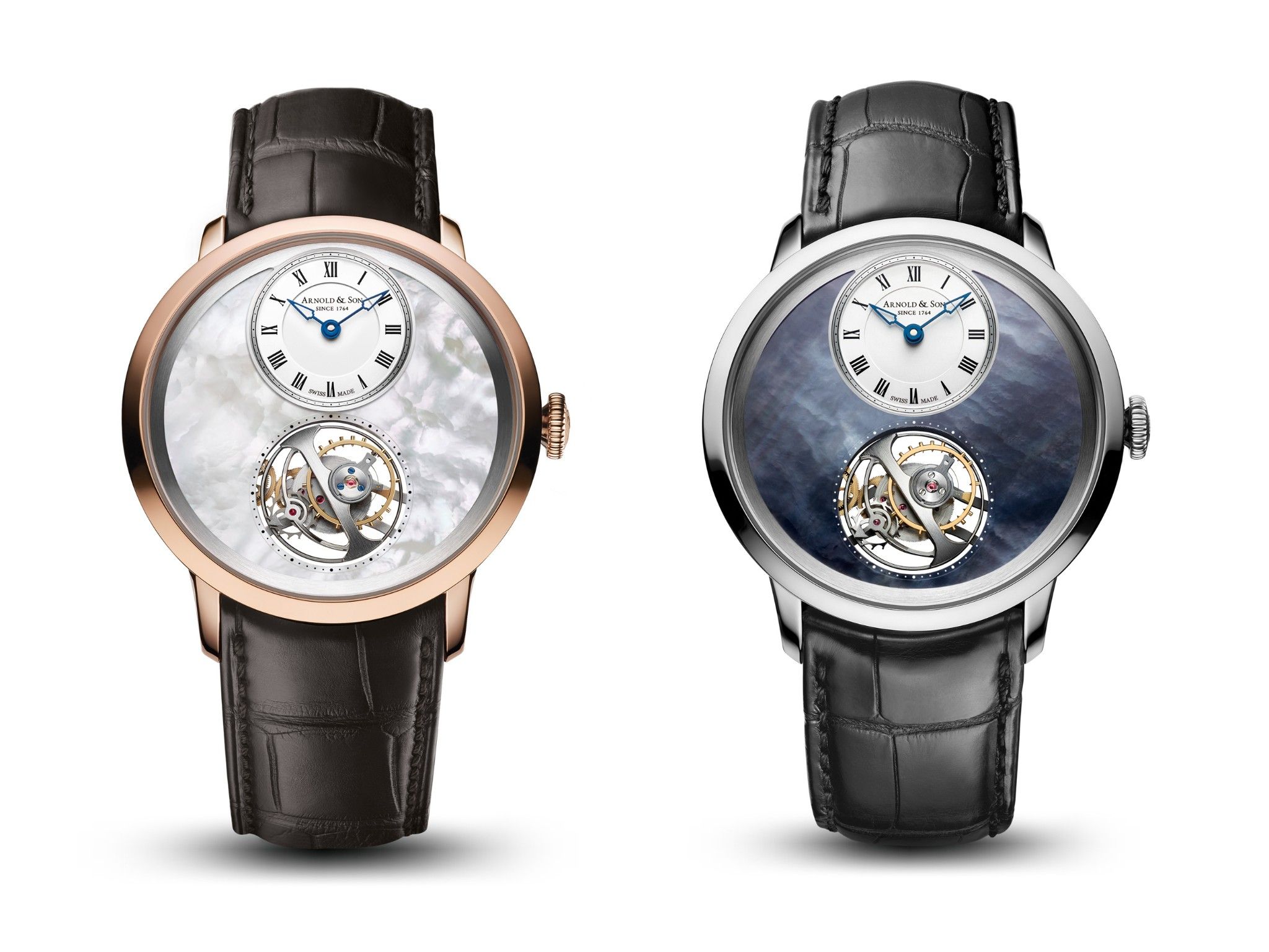 Arnold & Son Instrument UTTE Tourbillon Palladium MOP Dial