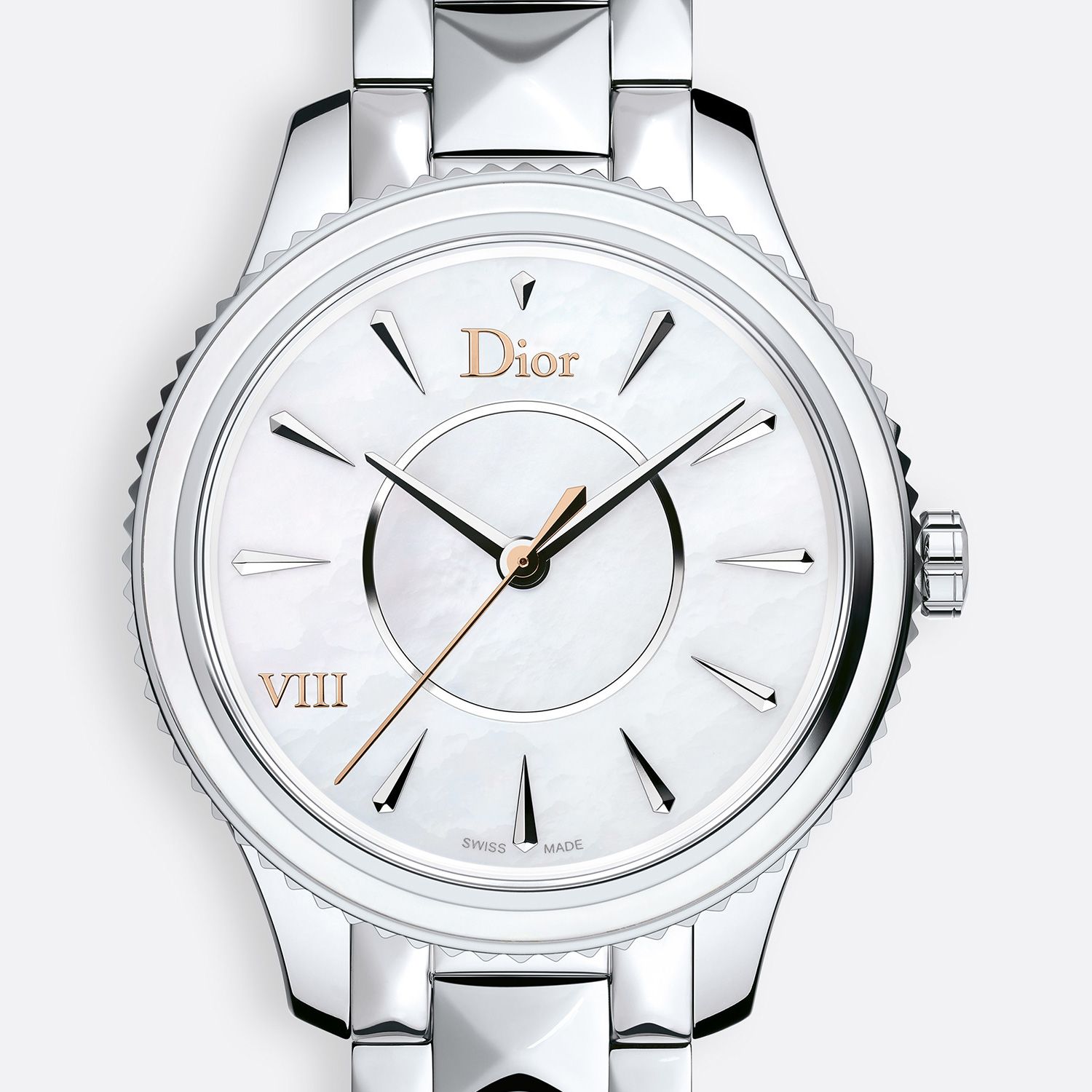 Đồng hồ nữ Dior VIII Montaigne Steel Bracelet Ø 32mm
