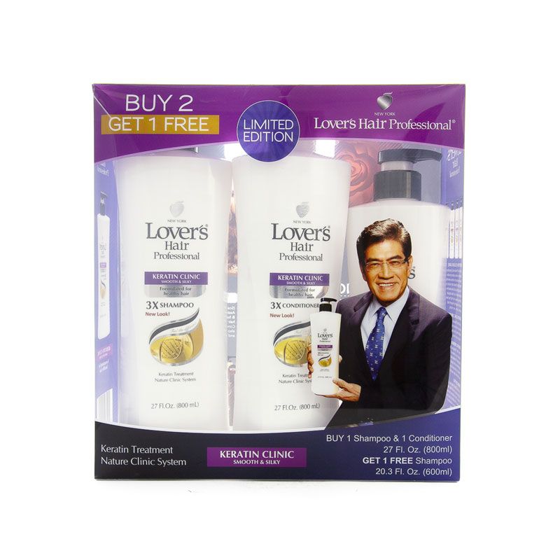 Combo Dầu Gội Và Xả Phục Hồi Hư Tổn Lover’s Hair Professional Keratin Clinic (Limited Edition) + Tặng Gội