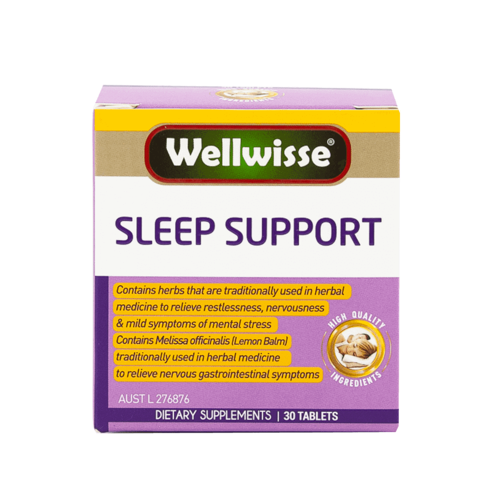 Viên Uống Hỗ Trợ Giấc Ngủ Wellwisse Sleep Support (30 Viên)