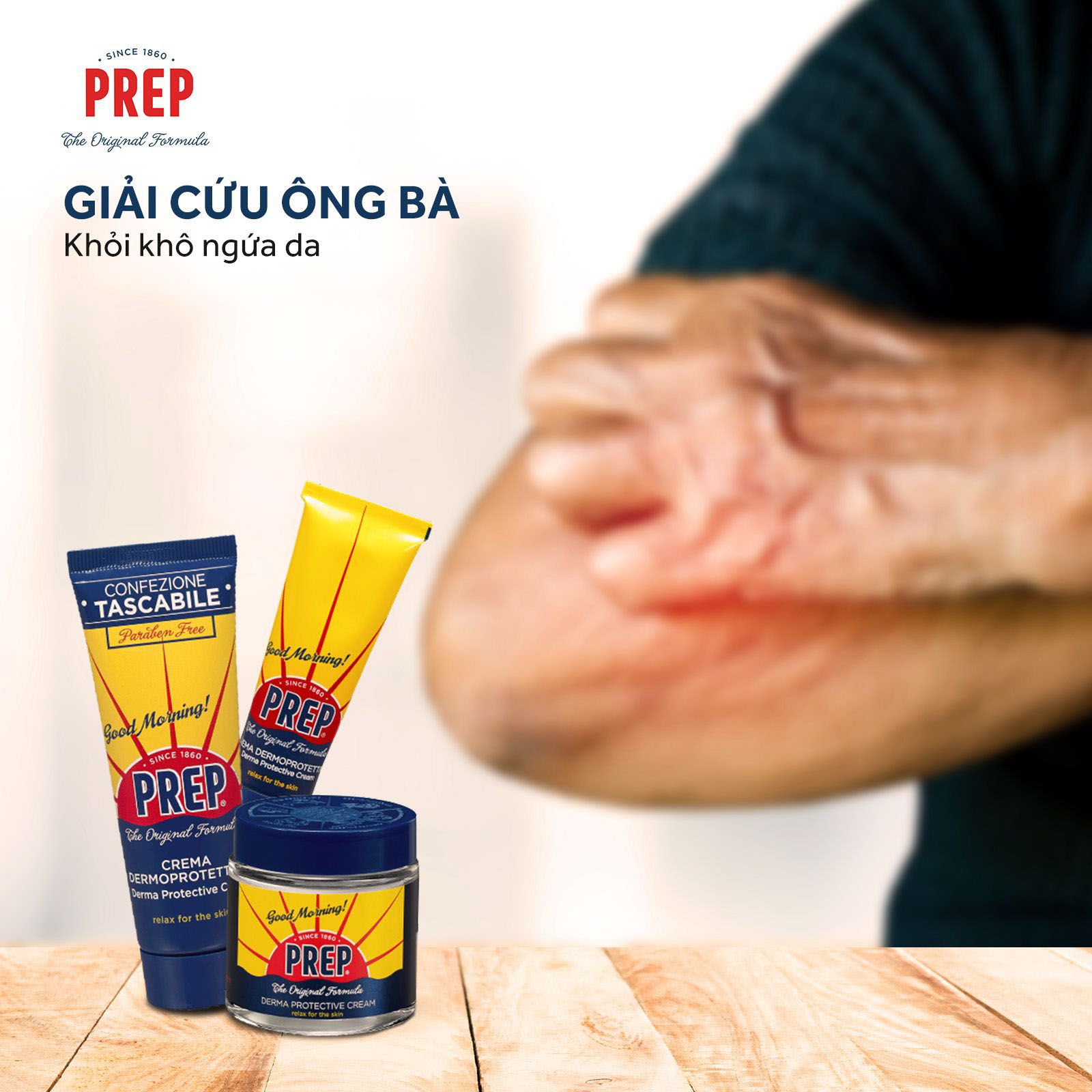 Kem Thoa Đa Năng Không Chứa Paraben Prep - Derma Protective Cream - Tube 75ml - @chaobella
