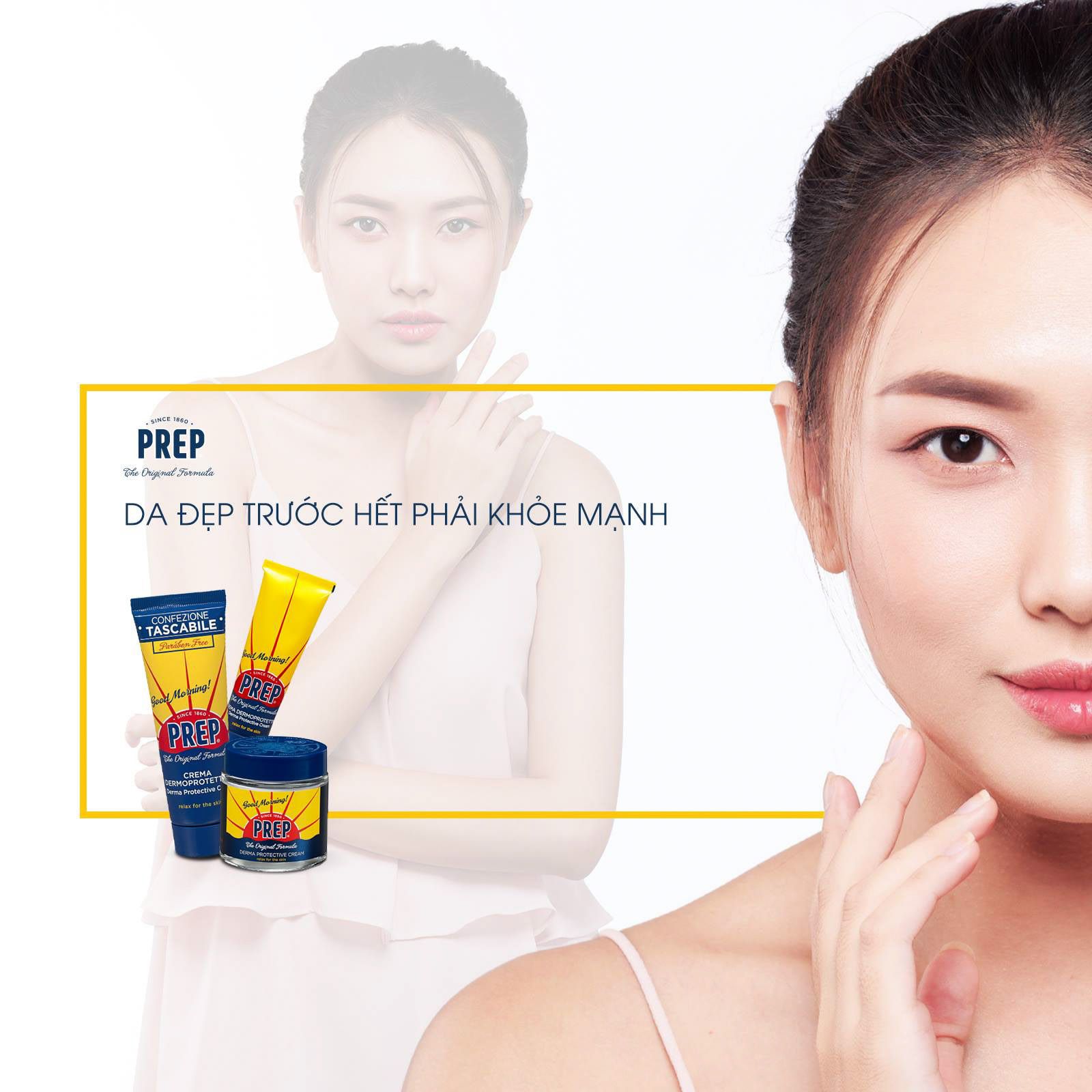Kem Thoa Đa Năng Không Chứa Paraben Prep - Derma Protective Cream - Tube 75ml - @chaobella