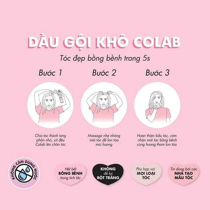 Dầu Gội Khô Colab Colab Dry Shampoo 50ml - @chaobella
