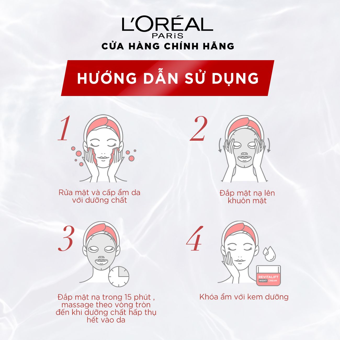 Mặt nạ dưỡng chất pha lê Revitalift Crystal Micro-Essence Treatment Mask L'Oreal Paris 25g