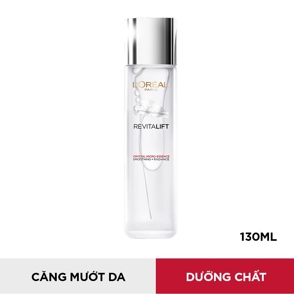 Dưỡng Chất Căng Mướt Da L'Oréal Paris Revitalift Crystal Micro Essence 130ml