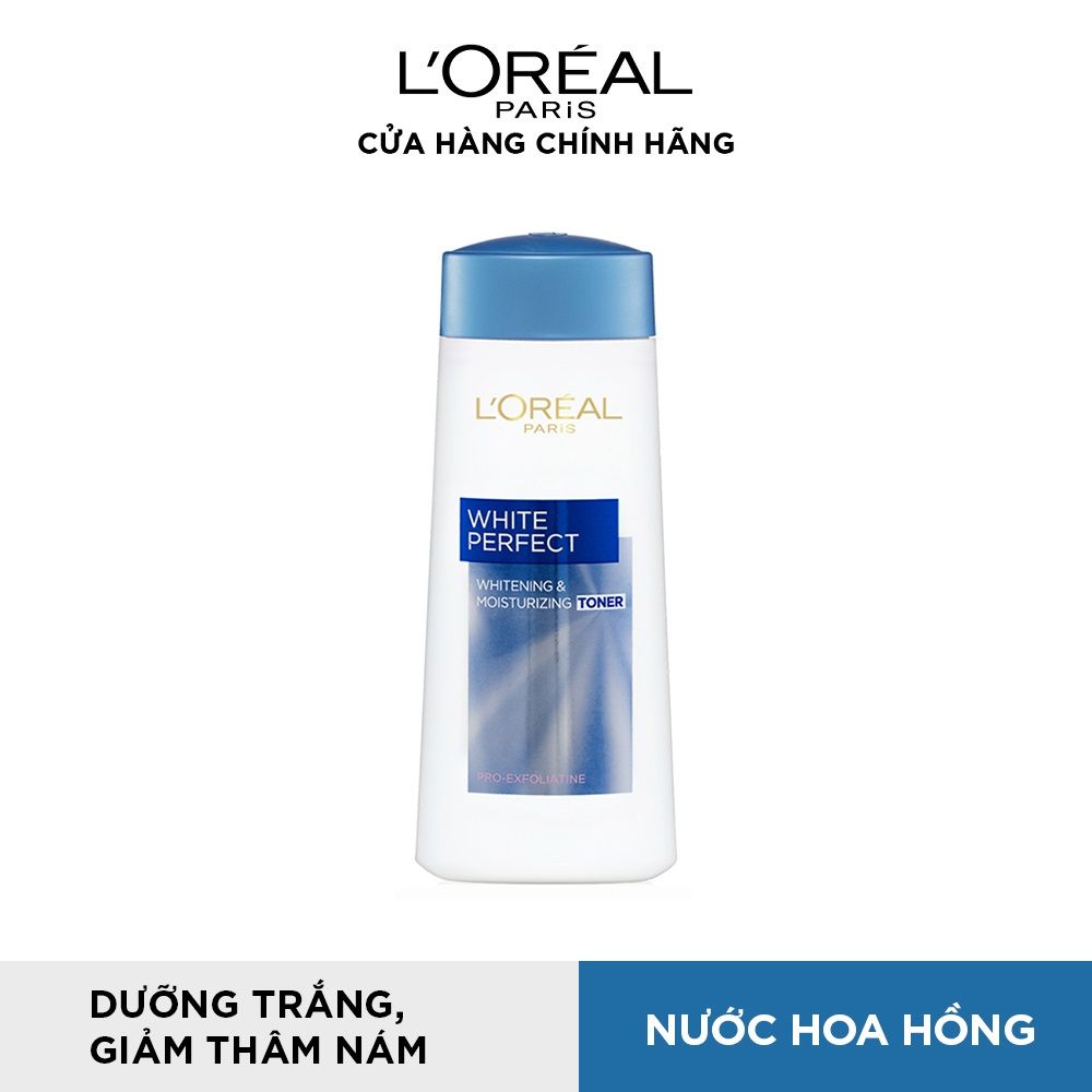 Nước hoa hồng se khít lỗ chân lông và trắng mịn da L'Oréal Paris White/ Aura Perfect 200ml