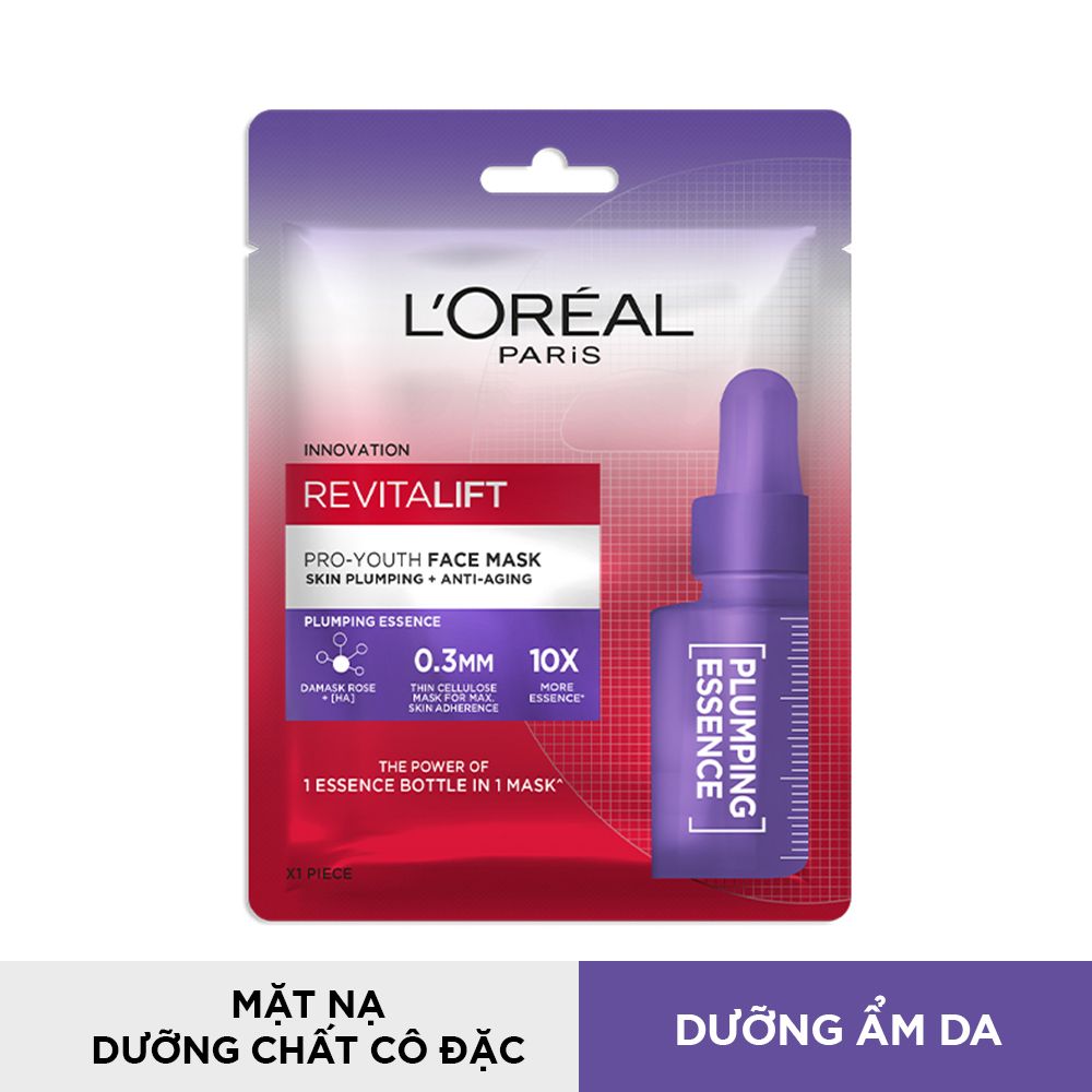 Mặt Nạ Giấy Dưỡng Chất Cô Đặc L'Oréal Paris Revitalift Pro-Youth Face Mask – Dưỡng ẩm da