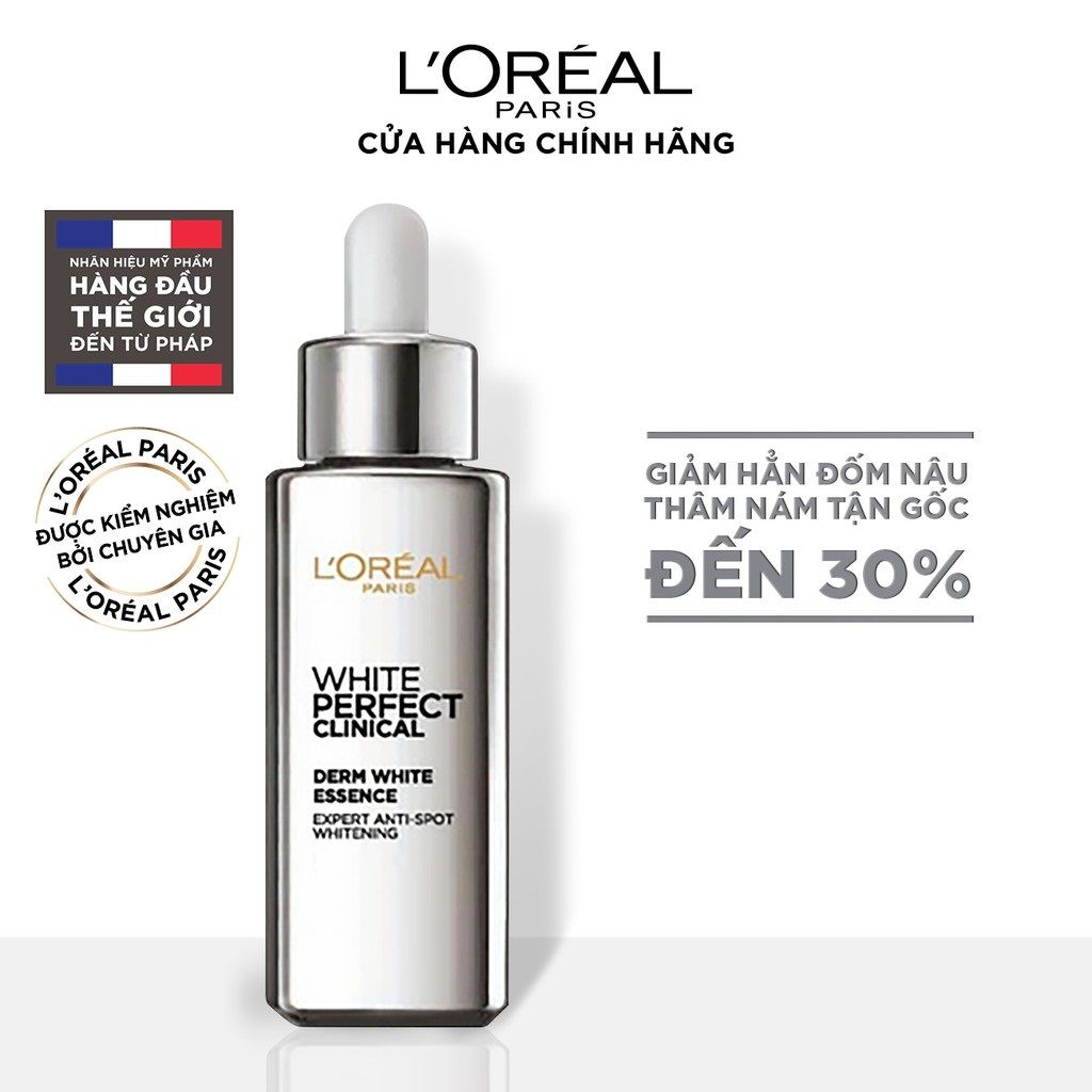 Tinh chất tăng cường dưỡng da trắng mịn & giảm thâm nám L'Oréal Paris White/ Aura Perfect Clinical 30ml