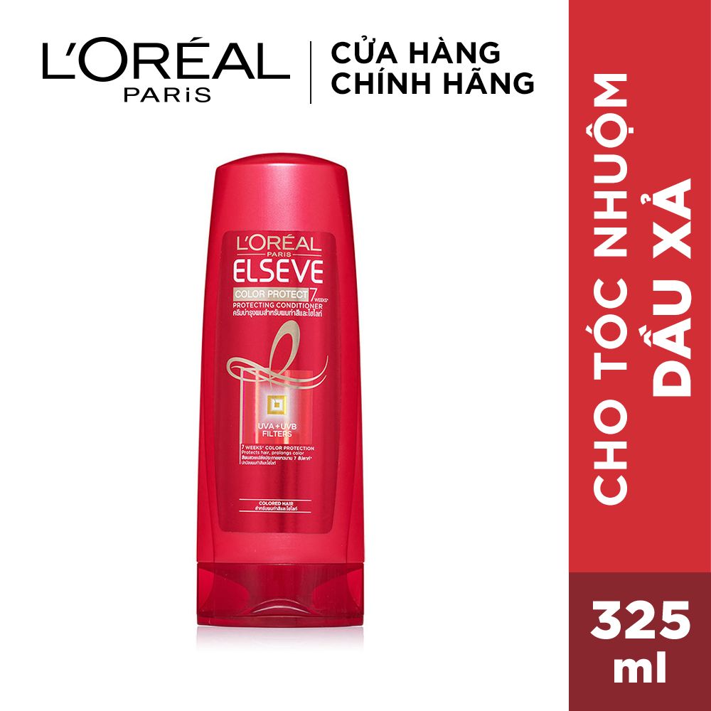 Dầu xả L'Oréal Paris Elseve Color Protect 7 Weeks Conditioner 325ml