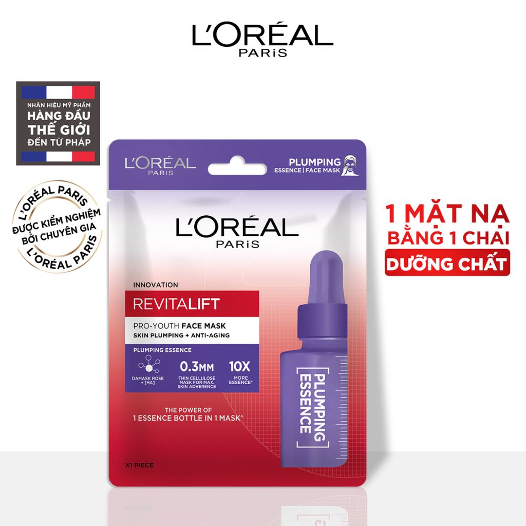 Mặt Nạ Giấy Dưỡng Chất Cô Đặc L'Oréal Paris Revitalift Pro-Youth Face Mask – Dưỡng ẩm da
