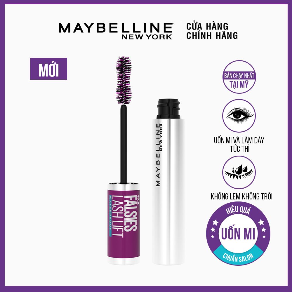 Mascara Uốn Mi, Nâng Mi Và Làm Dày Mi Maybelline New York Falsies Lash Lift 8.6ml