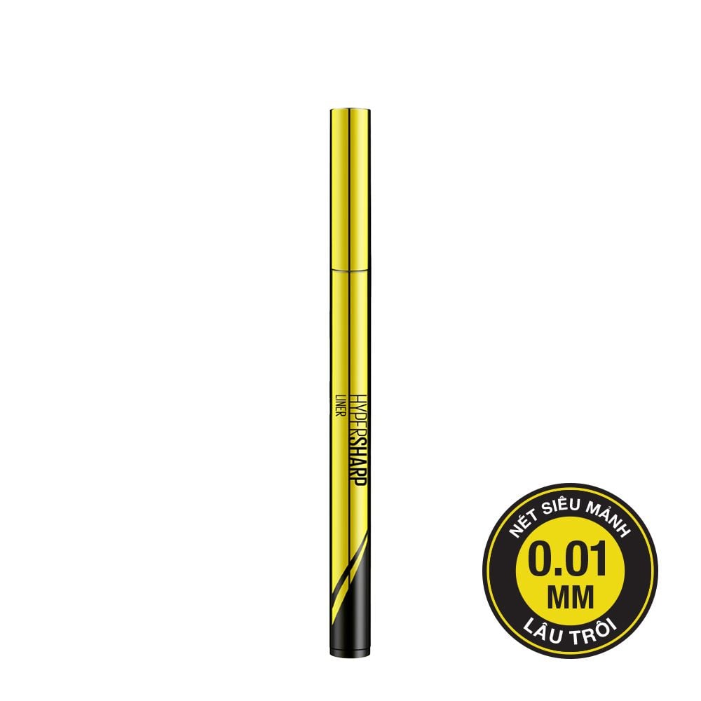 Bút Kẻ Mắt Nước Siêu Mảnh Không Lem Không Trôi Maybelline New York Hypersharp Liner Đen 0.5g