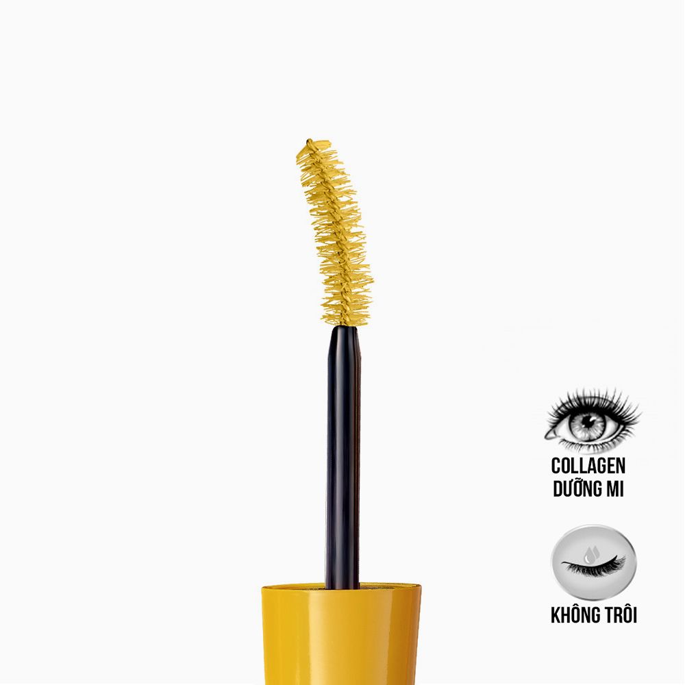 Mascara Dưỡng Mi Collagen Dày Mi Gấp 10 Lần Maybelline New York Colossal Waterproof Chuốt Mi Không Lem Không Trôi 9.2ml