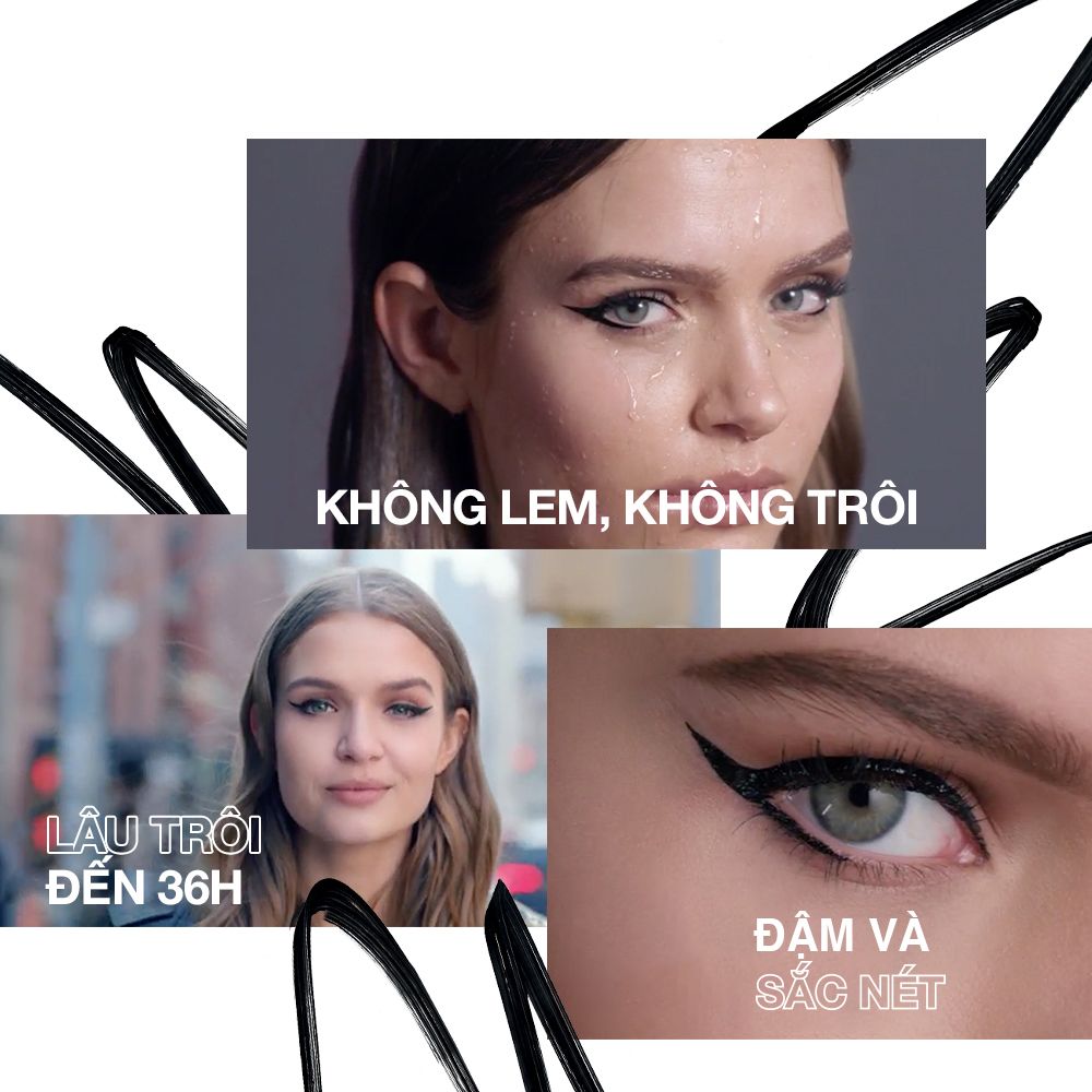 Bút Kẻ Mắt Nước Lâu Trôi 36H không thấm nước Maybelline New York Line Tattoo High Impact Liner 1g