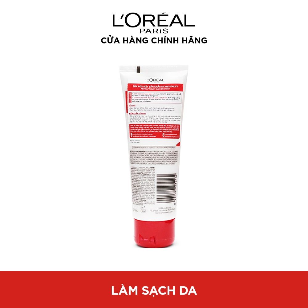 Sữa rửa mặt săn chắc da L'Oreal Revitalift Milky Cleansing Foam 100ml