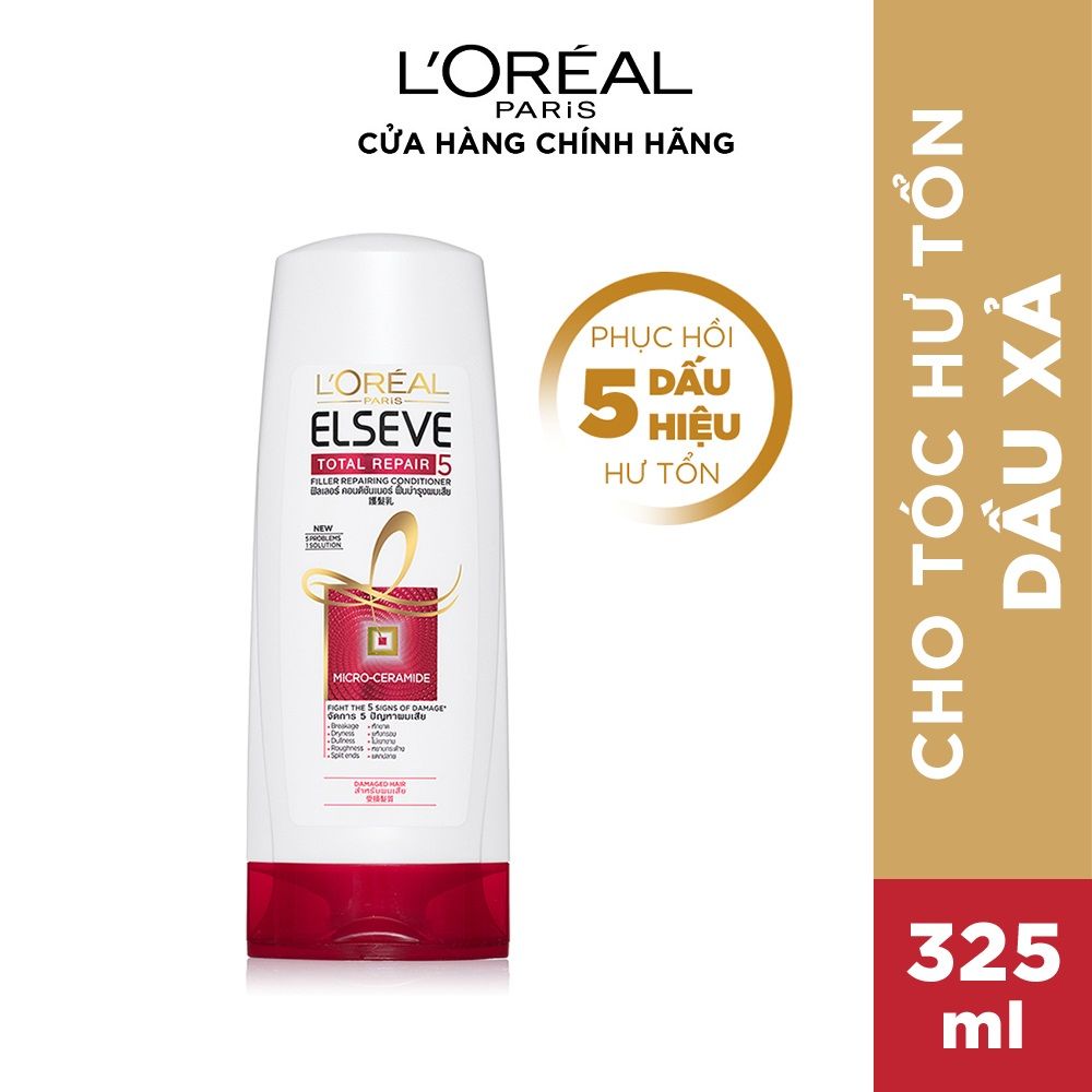 Dầu xả Phục Hồi Tóc L'oreal Paris Elseve Total Repair 5 Repairing Conditioner 325ml