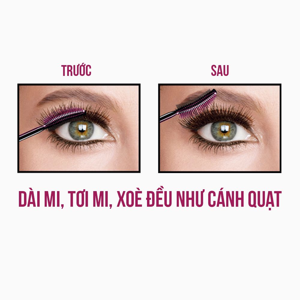 Mascara Dài Mi & Tơi Mi Tự Nhiên Maybelline New York Lash Sensational Waterproof Chuốt Mi Không Lem Không Trôi 10ml