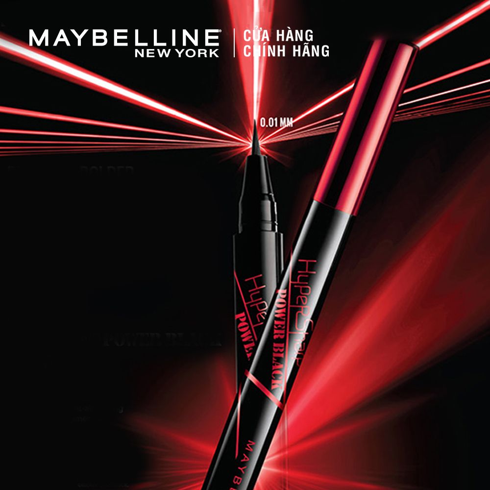 Kẻ Mắt Nước Maybelline Sắc Nét Không Trôi Màu Đen HyperSharp Power Black Liquid Liner 0.5g