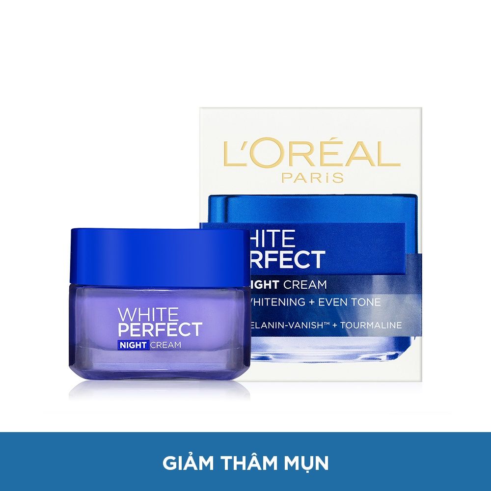 Kem dưỡng trắng sáng đều màu da L'Oreal White Perfect Fairness Revealing Soothing Night Cream 50ml