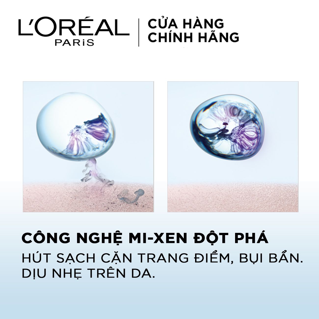 Nước Tẩy Trang Tươi Mát L'Oreal Paris 3-in-1 Micellar Water Sạch Sâu 95ml