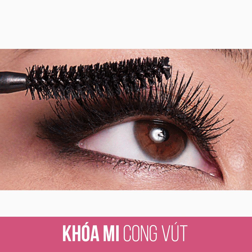 Mascara Dài Mi Và Cong Mi Maybelline New York Hyper Curl Waterproof Chuốt Mi Đen Không Lem Không Trôi 9.2ml