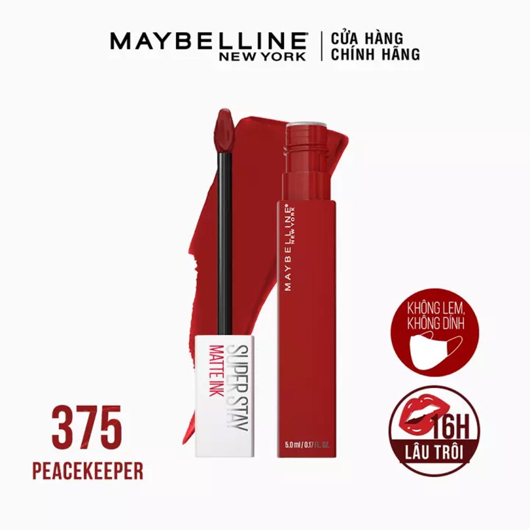 Son Kem Lì 16h Lâu Trôi Maybelline New York Super Stay Matte Ink Lipstick 5ml