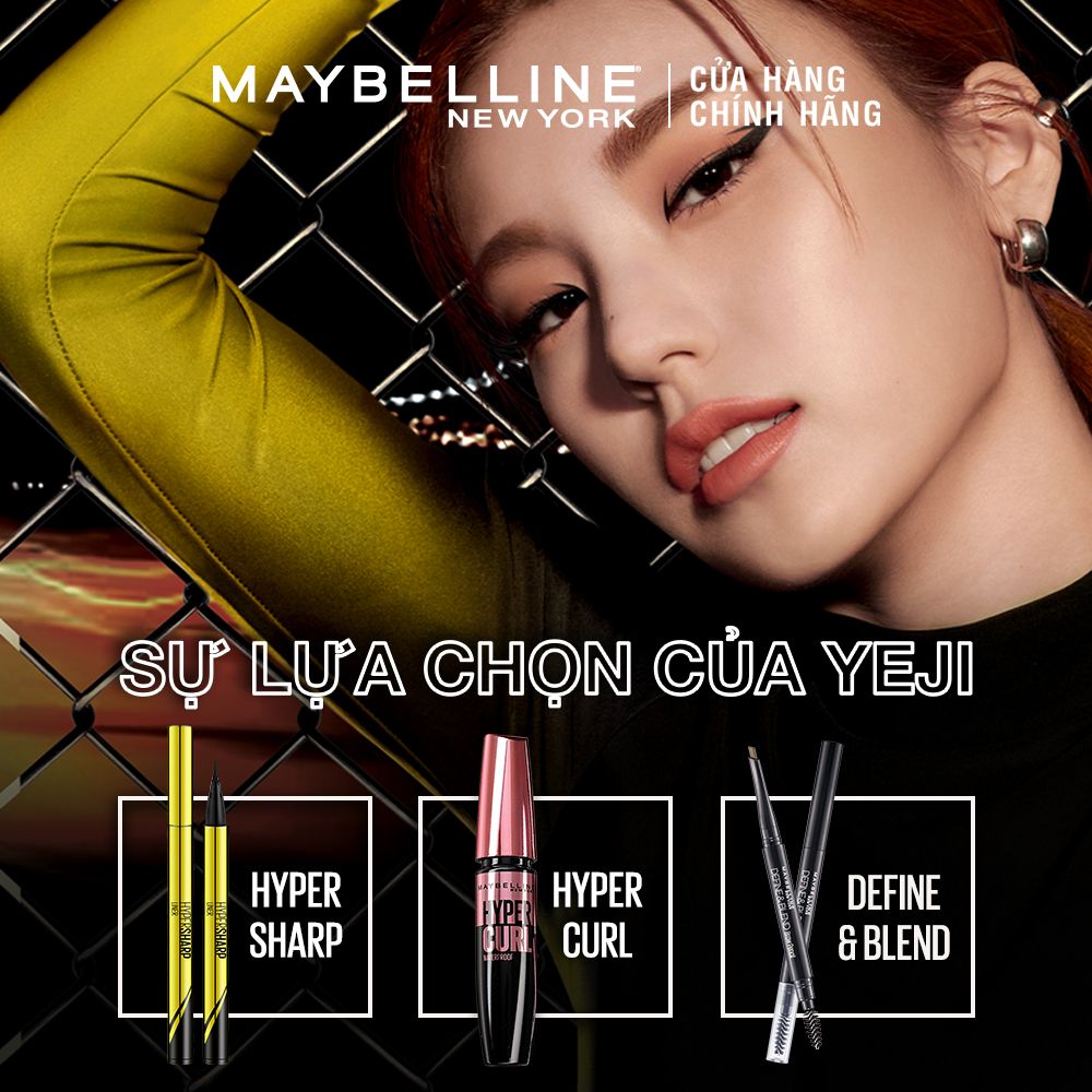 Bút Kẻ Mắt Nước Siêu Mảnh Không Lem Không Trôi Maybelline New York Hypersharp Liner Đen 0.5g