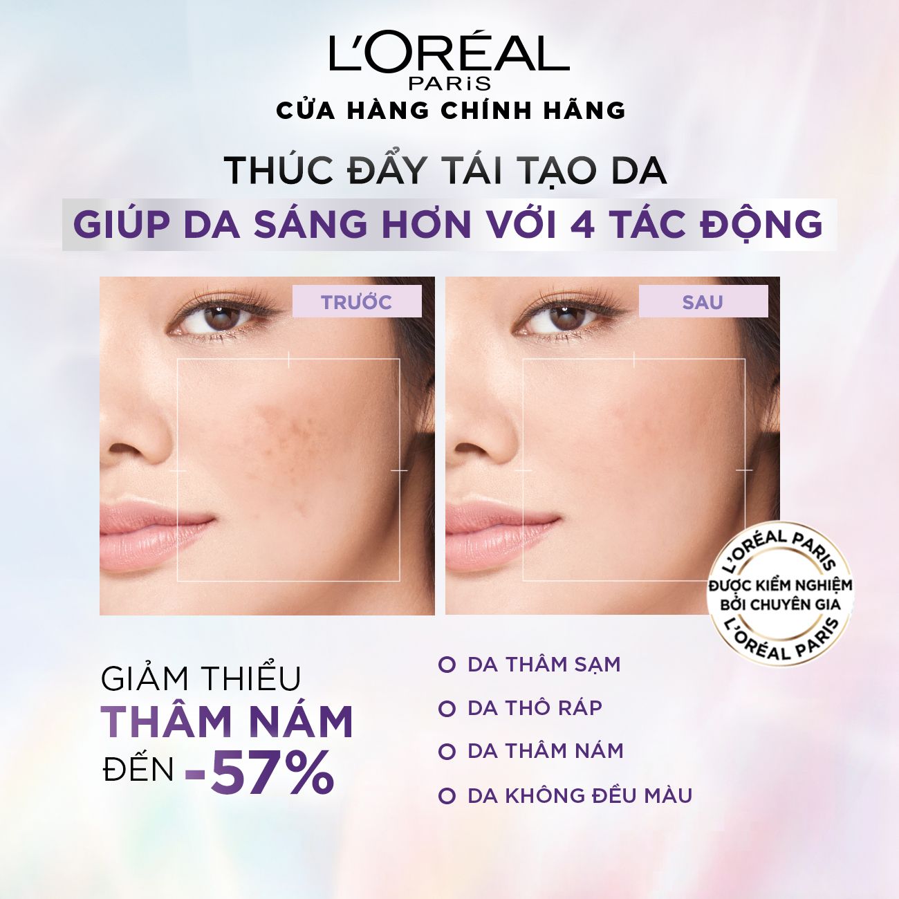 Serum Sáng Da Tức Thì L'Oreal Paris Glycolic - Bright Instant Glowing Serum 1.0% Glycolic Acid 15ML