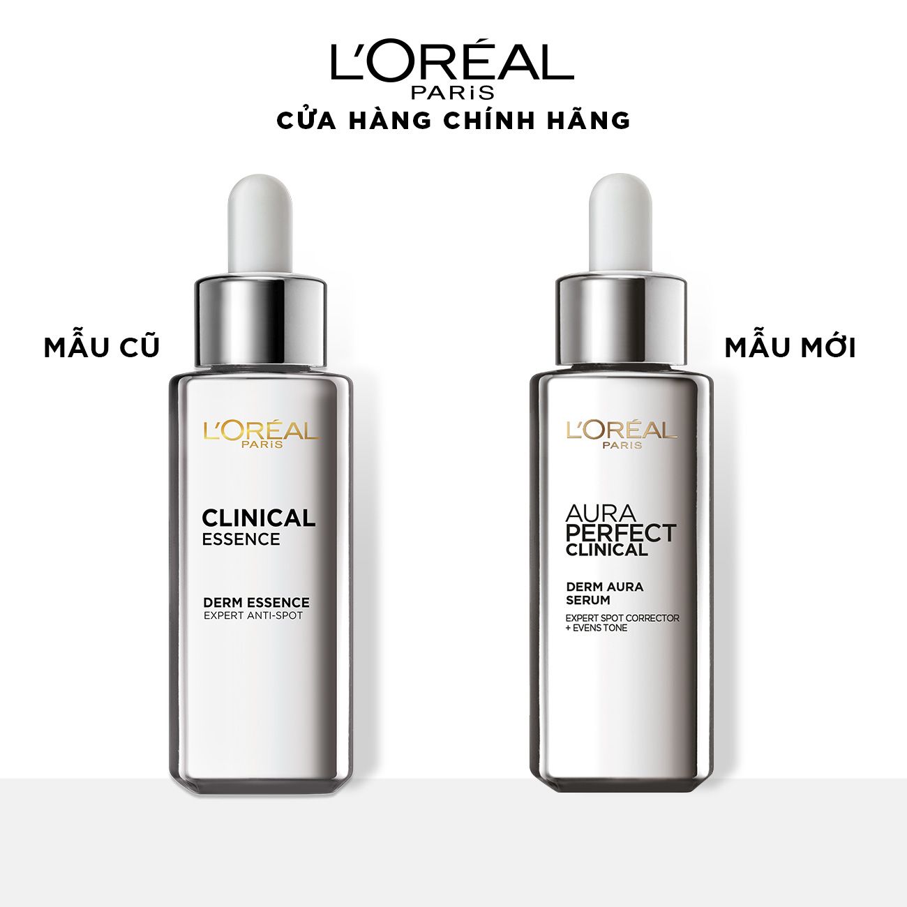 Tinh chất tăng cường dưỡng da trắng mịn & giảm thâm nám L'Oréal Paris White/ Aura Perfect Clinical 30ml