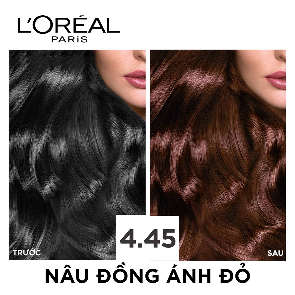 Kem nhuộm dưỡng tóc phủ bạc L'Oréal Paris Excellence Crème 172ml - Nâu đồng ánh đỏ