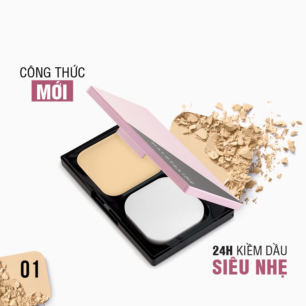 Phấn Phủ Mịn Da Kiềm Dầu Ngăn Bóng Nhờn 8h Maybelline New York Clear Smooth All In One Pressed Powder 9g