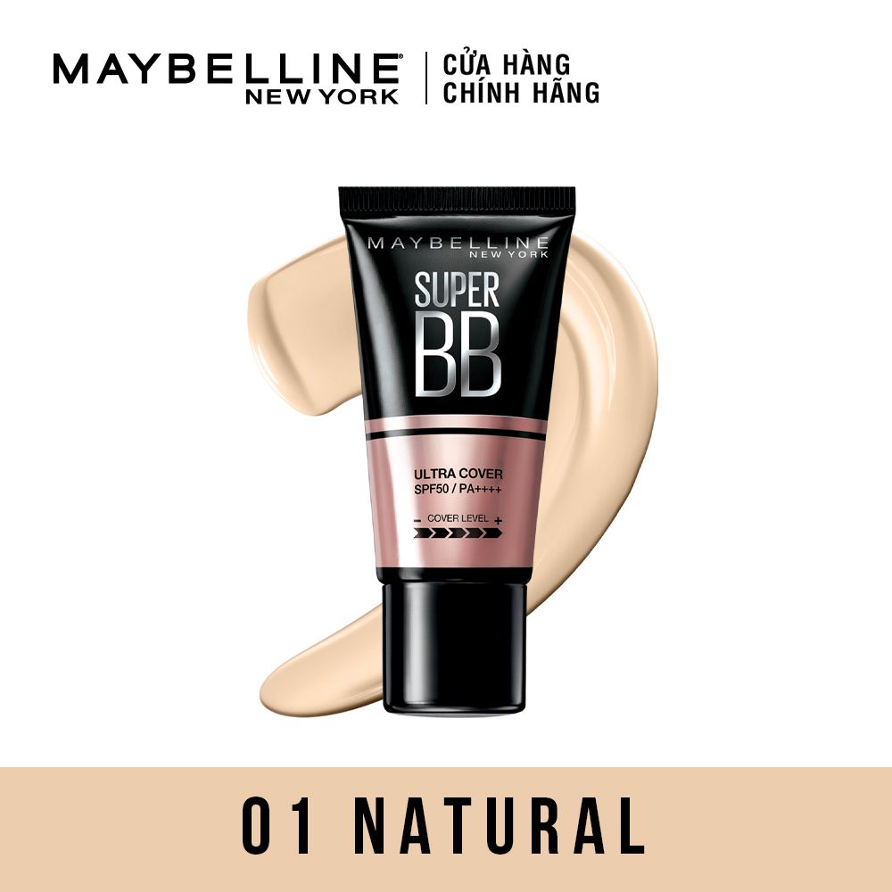 Kem Trang Điểm Bb Che Khuyết Điểm Và Chống Nắng Maybelline New York Super Bb Ultra Cover SPF 50 PA++++ 30ml