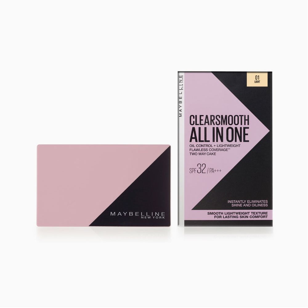 Phấn Phủ Mịn Da Kiềm Dầu Ngăn Bóng Nhờn 8h Maybelline New York Clear Smooth All In One Pressed Powder 9g