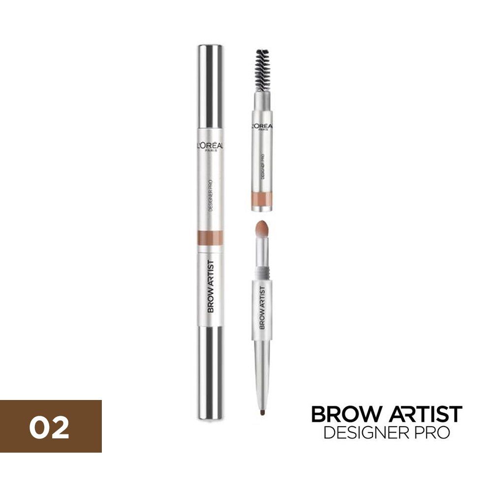 Bút Kẻ Mày 3 Đầu L'Oréal Paris Brow Artist Designer Pro 3-IN-1