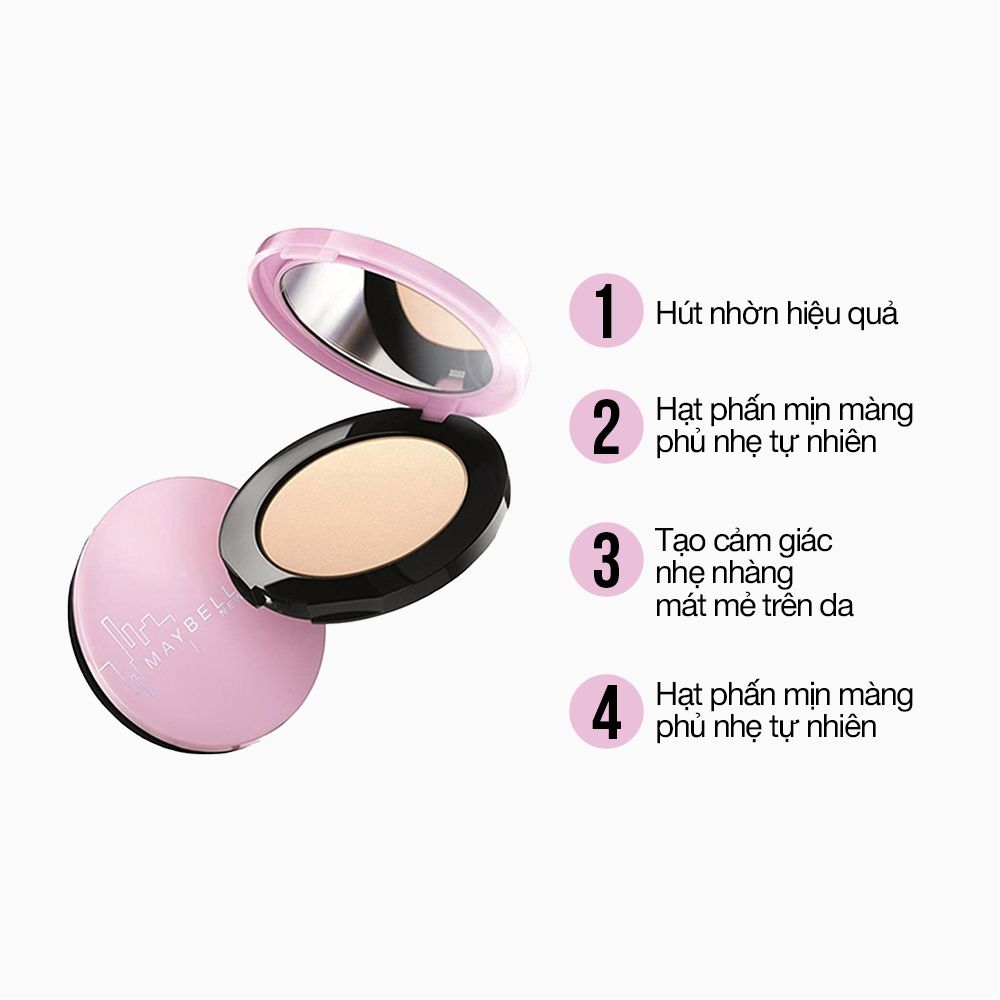 Phấn Phủ Mịn Da Chống Nhờn Maybelline Clear Smooth All In One Powder 9g