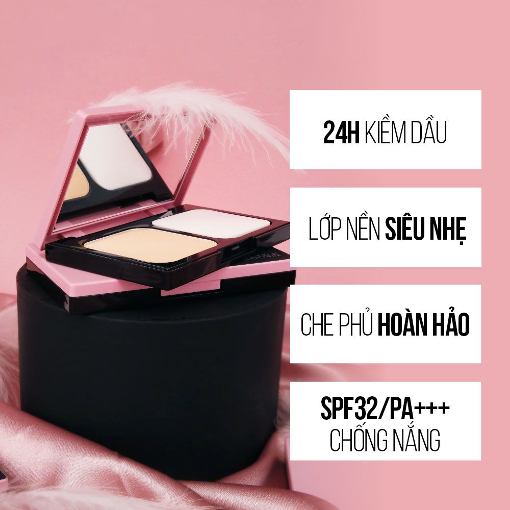 Phấn Phủ Mịn Da Kiềm Dầu Ngăn Bóng Nhờn 8h Maybelline New York Clear Smooth All In One Pressed Powder 9g