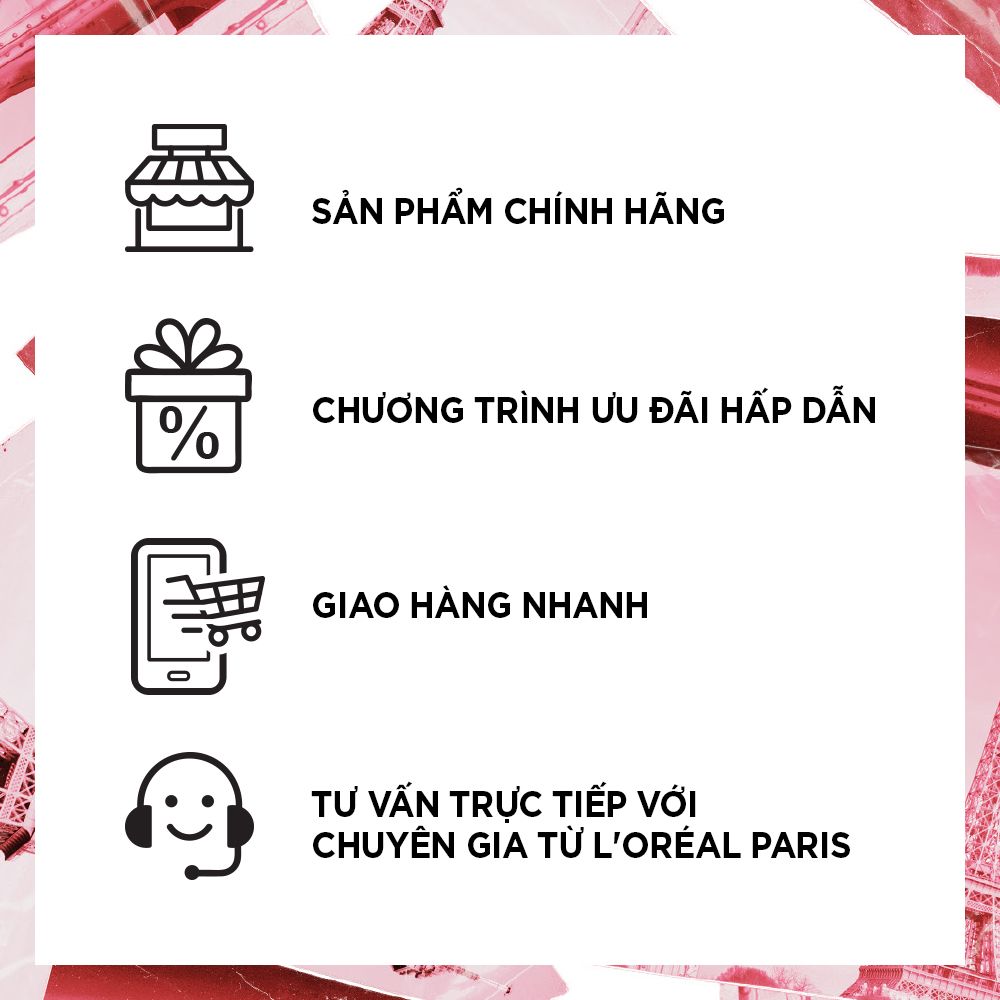Sữa rửa mặt dưỡng trắng và sáng mịn da L'Oréal Paris White Perfect 50ml