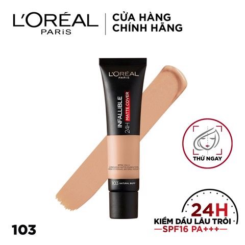 Kem nền lâu trôi L’Oreal Paris Infallible 24H MATTE COVER